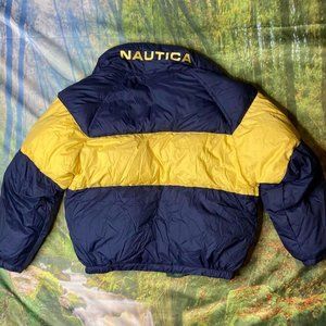 Nautica Vintage Yellow Reversible Windbreaker Jacket Men Size XL –  apthriftfashion